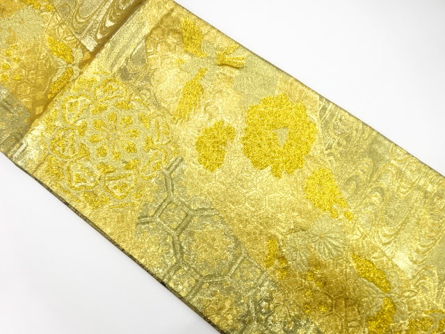 Japanese Kimono / Antique / Fukuro Obi Silk